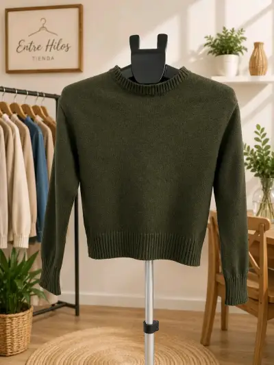 Suéter verde oliva - miniatura 1