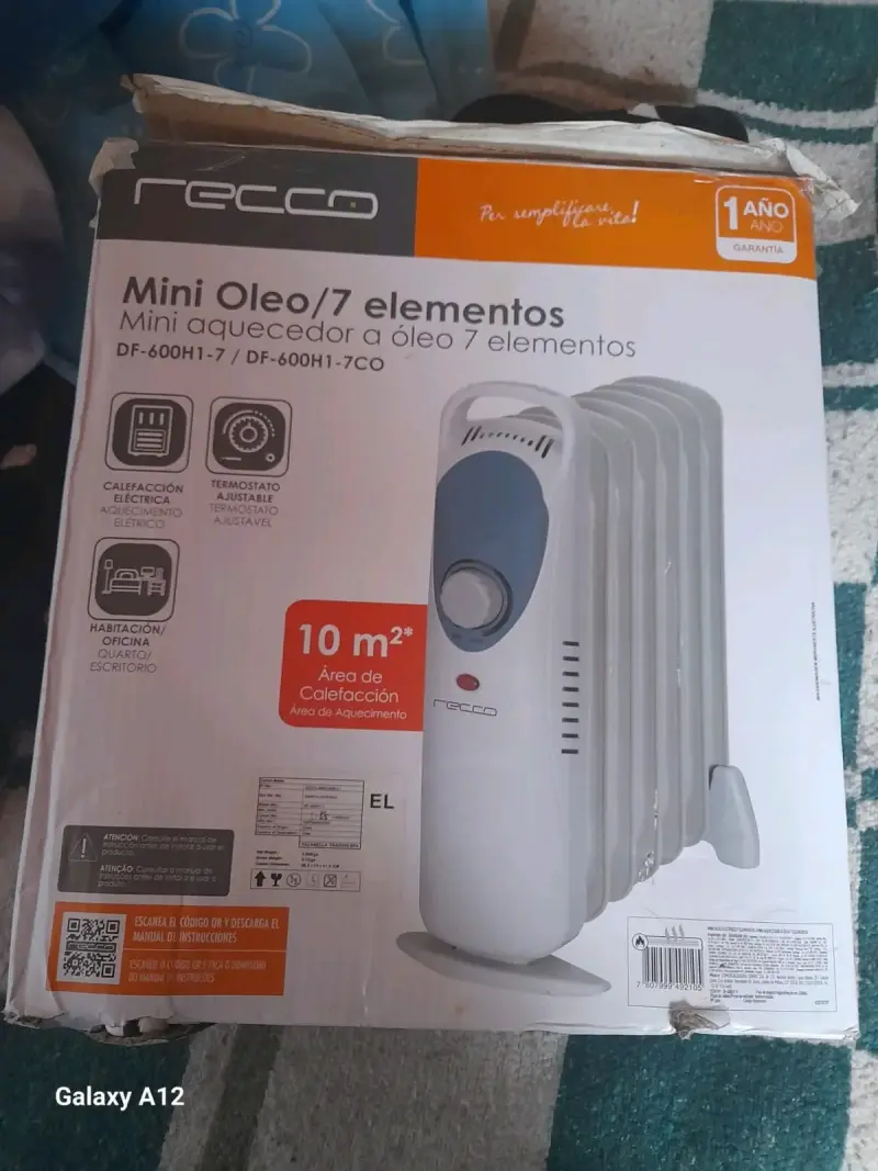 Mini calefactor a óleo Recco 7 elementos - 1
