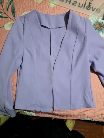 Blazer lila y celeste 2x1 elegante para mujer - miniatura 1