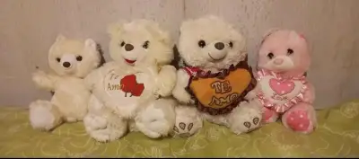 Set de osos de peluche con mensajes de amor - miniatura 1