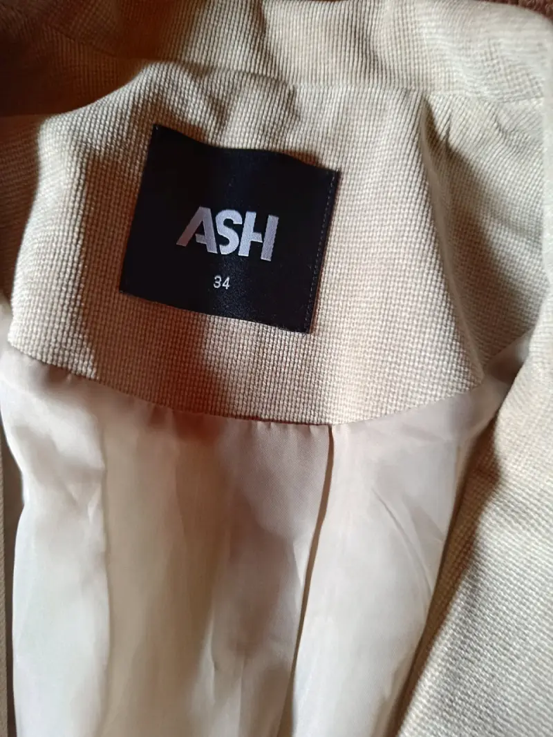 Blazer beige con cierre ASH - 5