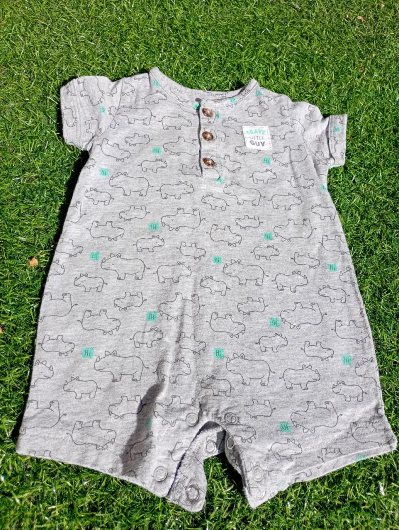 Set de 4 bodies para bebé con estampados divertidos - 4