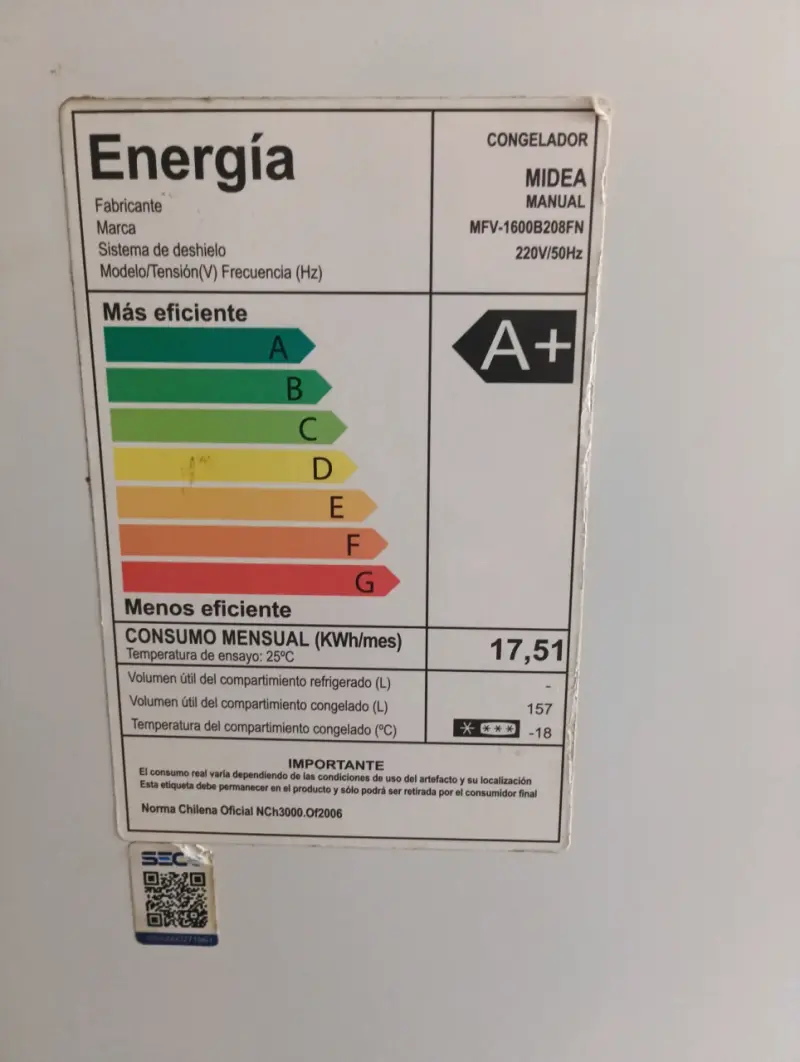 Refrigerador Midea A+ eficiente - 2