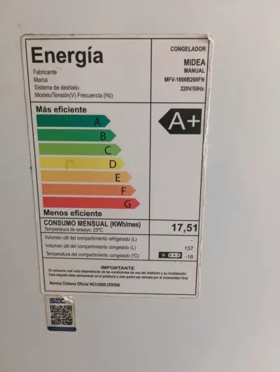 Refrigerador Midea A+ eficiente - miniatura 2