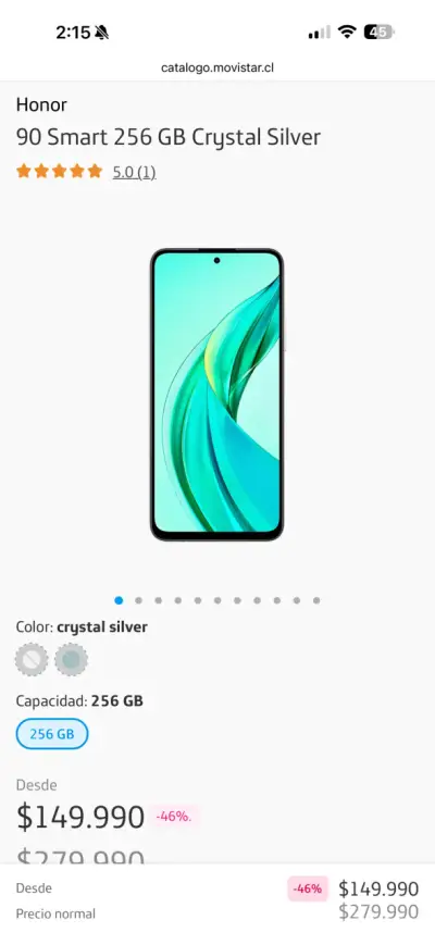 Smartphone honor 90 smart con pantalla grande - miniatura 3
