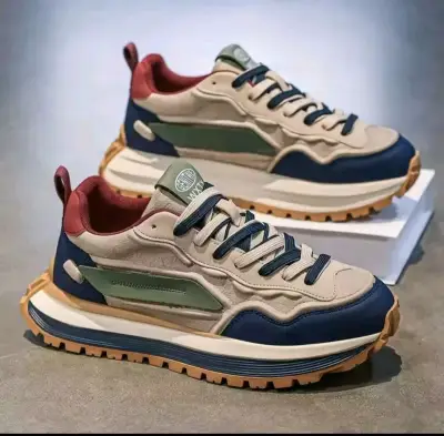 Zapatillas deportivas multicolor con suela gruesa - miniatura 1