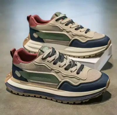 Zapatillas deportivas multicolor con suela gruesa - miniatura 2