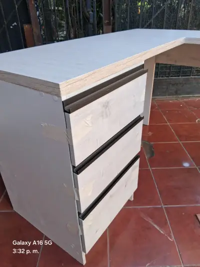 Escritorio en L con cajonera - miniatura 5