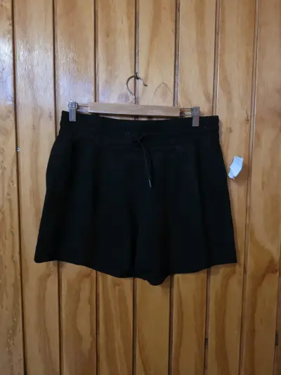 Shorts negros de algodón para mujer - miniatura 1