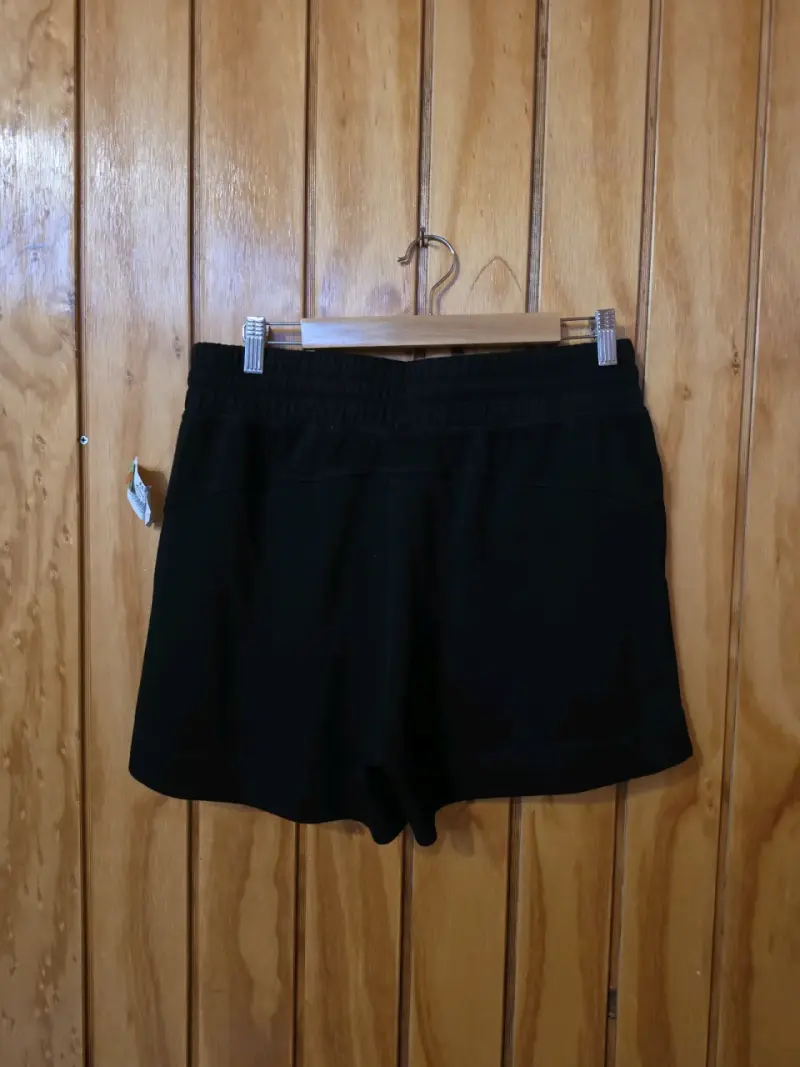 Shorts negros de algodón para mujer - 2
