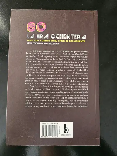 Libro 'La Era Ochentera' de Óscar Contardo - miniatura 2