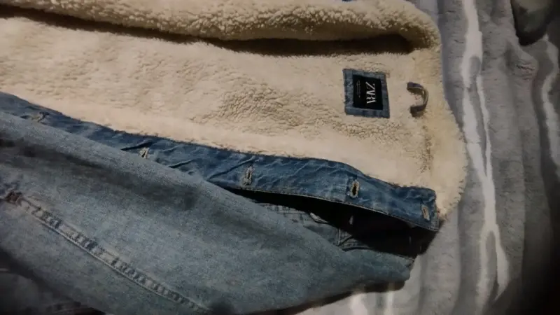 Chaqueta de mezclilla con forro Zara - 2