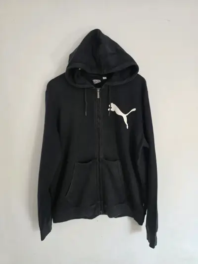 Polerón con capucha negro marca Puma de hombre - miniatura 1
