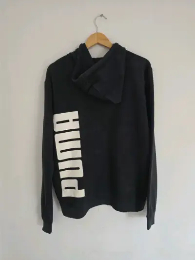 Polerón con capucha negro marca Puma de hombre - miniatura 3