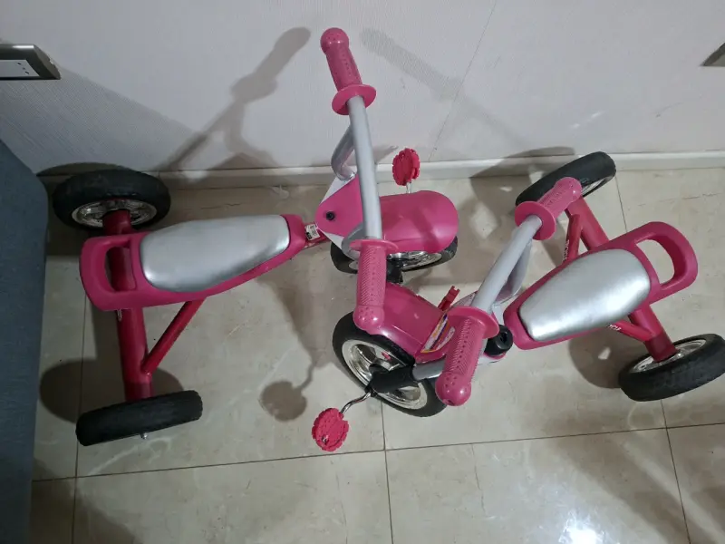Triciclo Arcoíris para Niña Rosado - 3