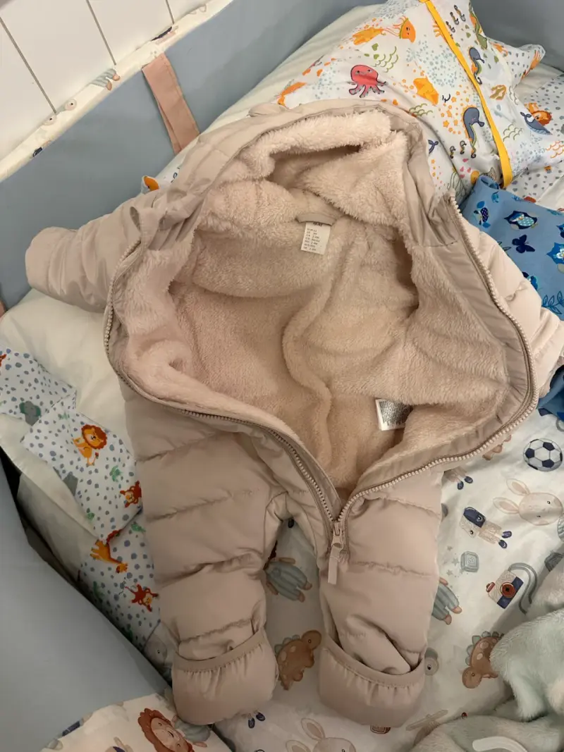 Enterito acolchado para bebé con orejas - 2