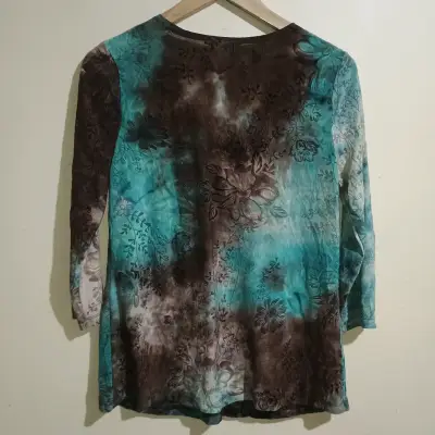 Blusa estampada de manga larga - miniatura 2