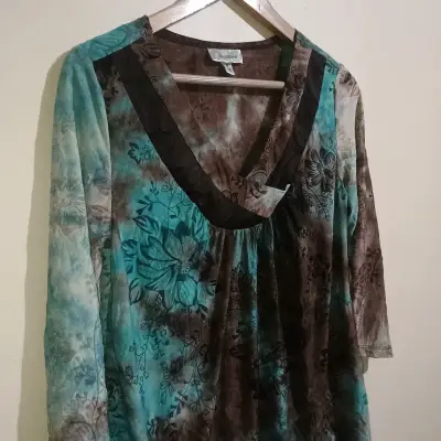 Blusa estampada de manga larga - miniatura 3