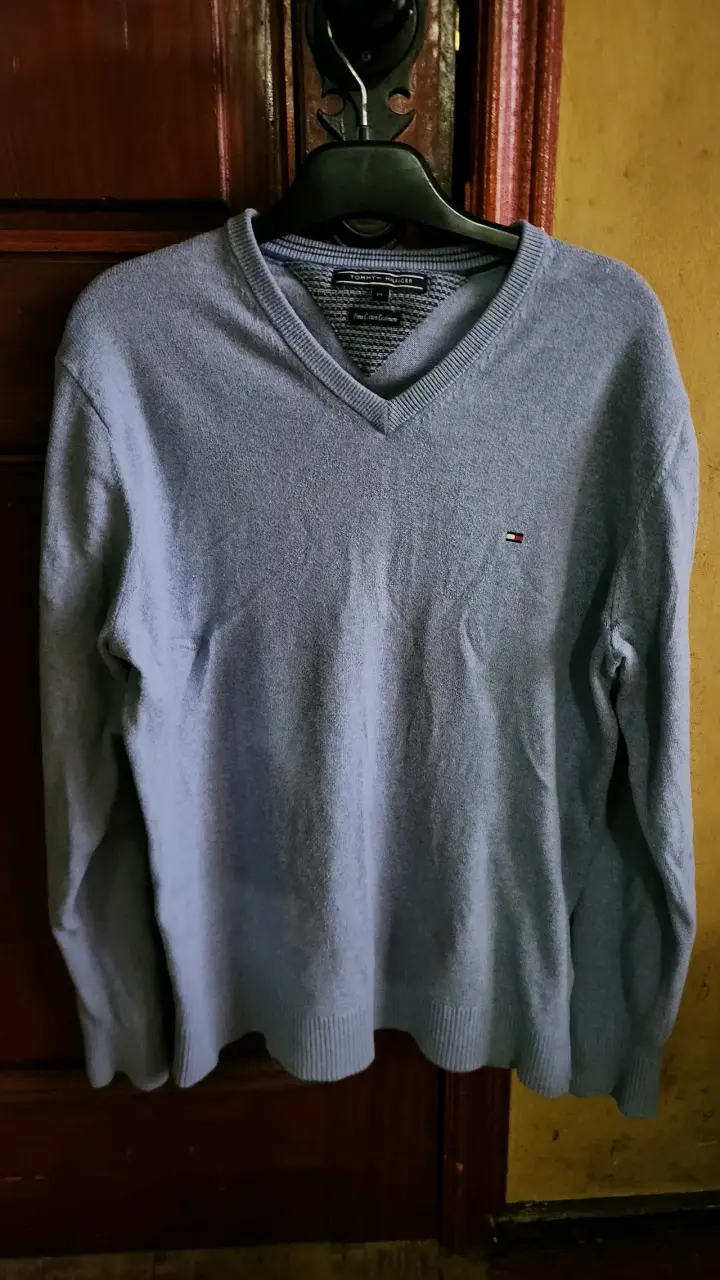 2 Suéters gris y celeste Tommy Hilfiger para hombr - 3