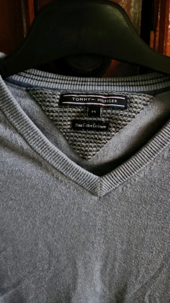 2 Suéters gris y celeste Tommy Hilfiger para hombr - 4