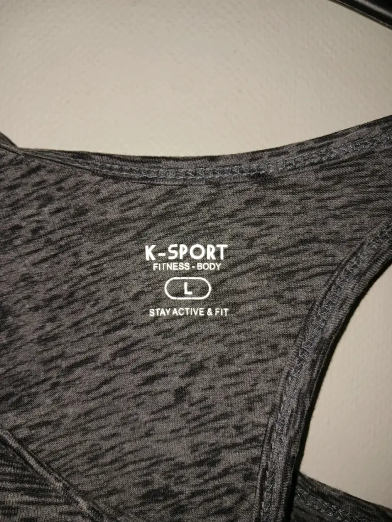 Polera Deportiva Gris Talla L - 2