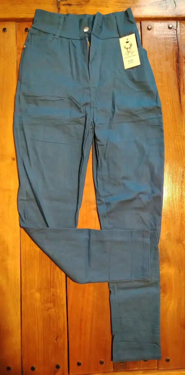 Pantalones verde petróleo  para mujer
