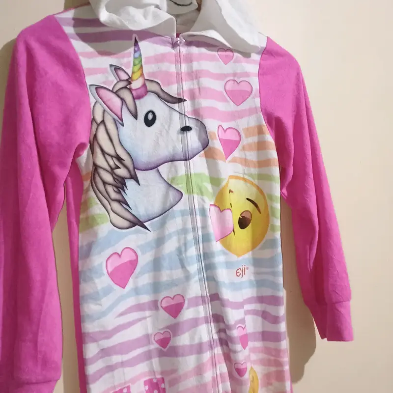 Pijama enterizo unicornio emoji para niña - 4