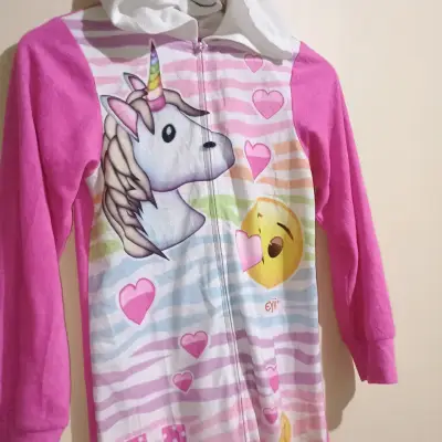 Pijama enterizo unicornio emoji para niña - miniatura 4