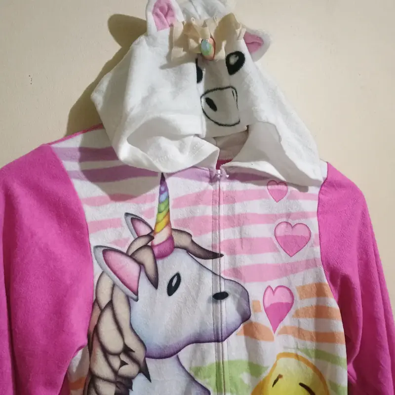 Pijama enterizo unicornio emoji para niña - 5