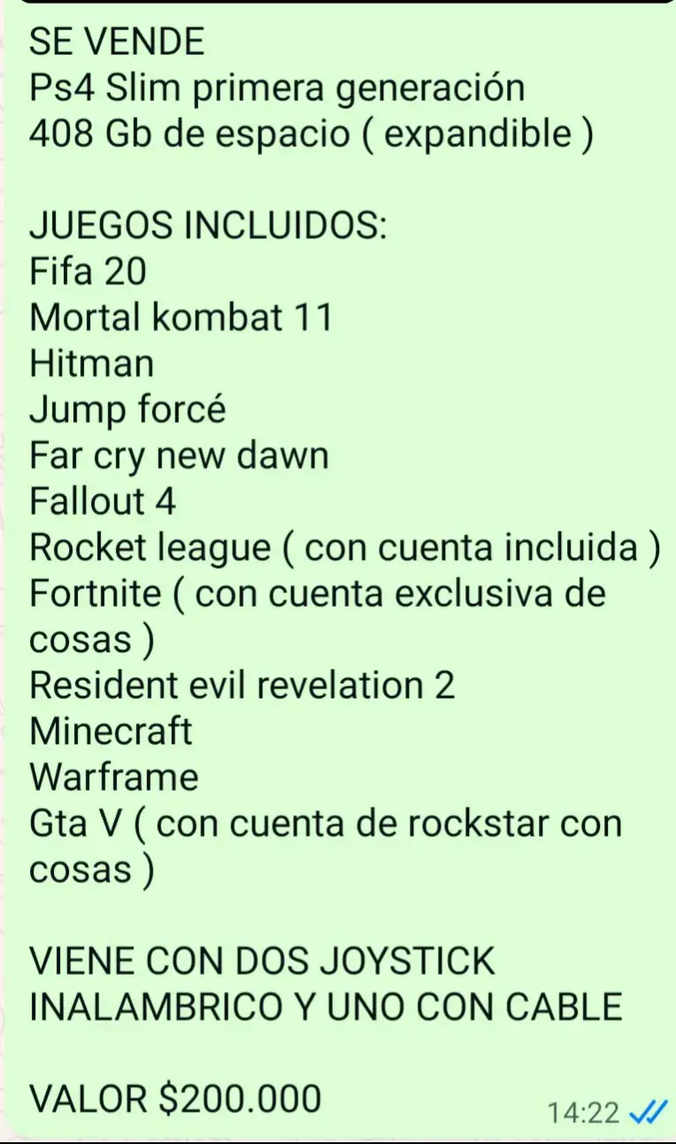 Consola PS4 con dos controles - 4