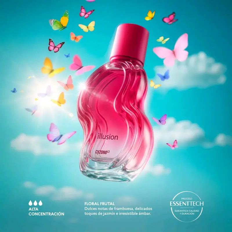 Perfume Illusion Cyzone floral frutal - 2