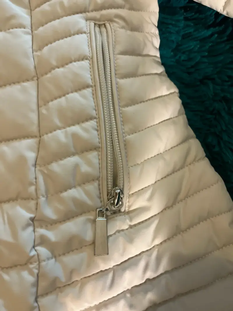 Chaqueta acolchada blanca para mujer - 2