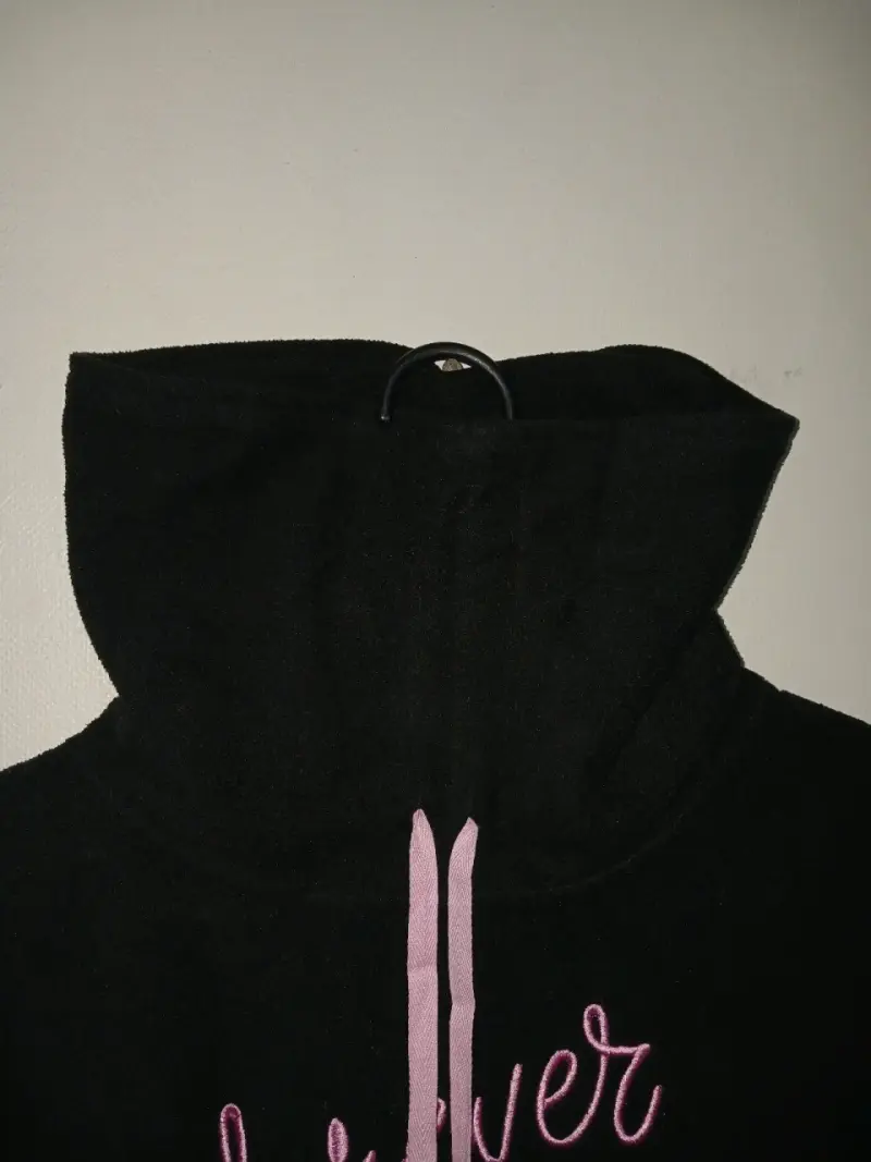 Conjunto de Pijama de Polar Negro, talla L. - 2