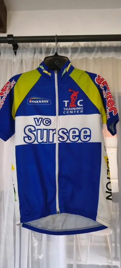 Maillot de ciclismo VC Sursee azul y verde - miniatura 1
