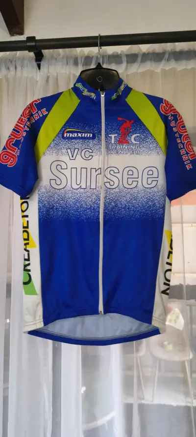 Maillot de ciclismo VC Sursee azul y verde - miniatura 4