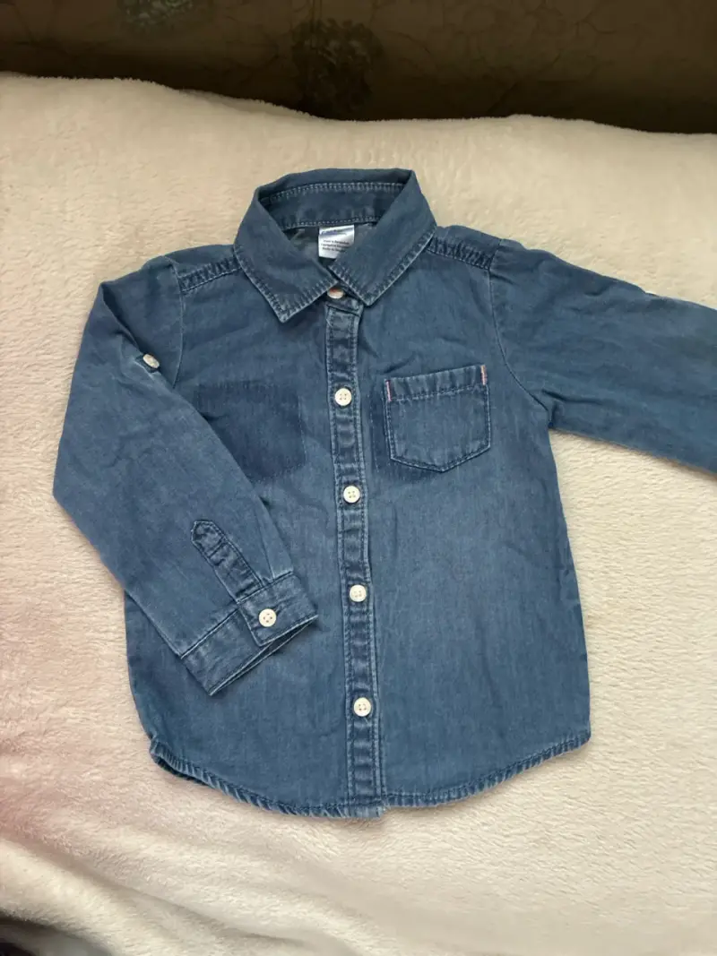 Camisa de mezclilla para niña 18 meses