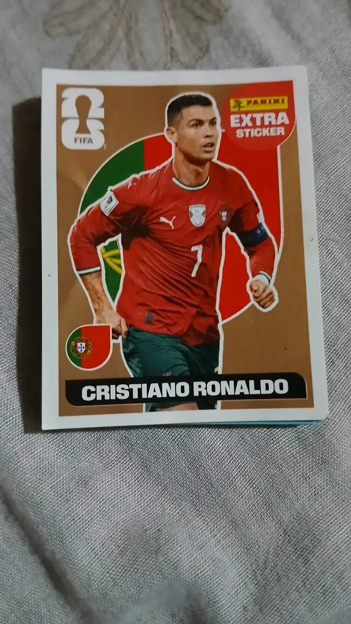 Lámina Panini Cristiano Ronaldo FIFA EXTRA STICKER
