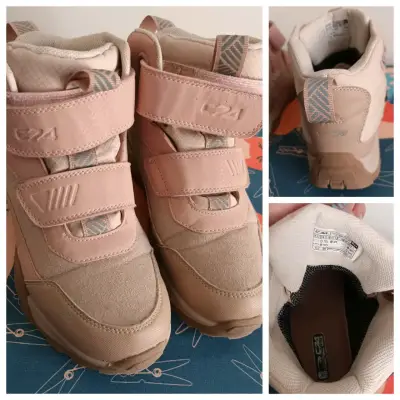 Botin Colloky niña   beige y rosado impermeable - miniatura 1