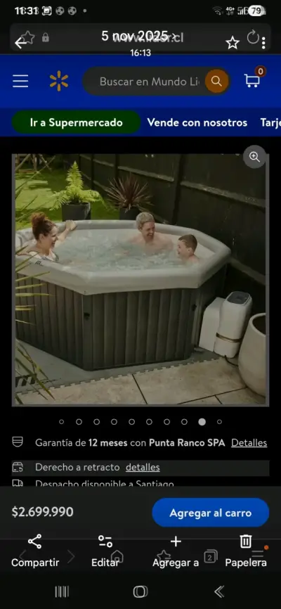 Jacuzzi para exteriores - miniatura 1