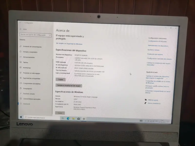 Computador Lenovo todo en uno - 3