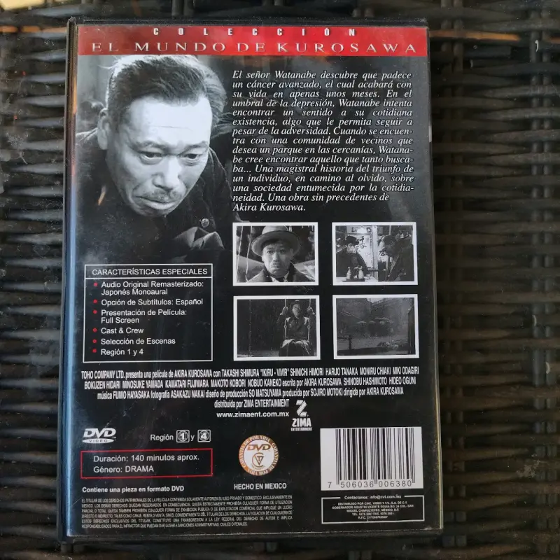 DVD Ikiru - Vivir de Akira Kurosawa - 2