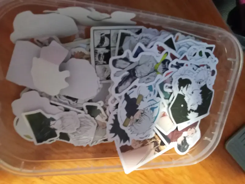 Sets de stickers de anime variados