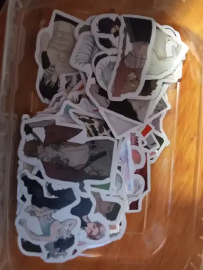Set de stickers premium de anime variados - miniatura 1