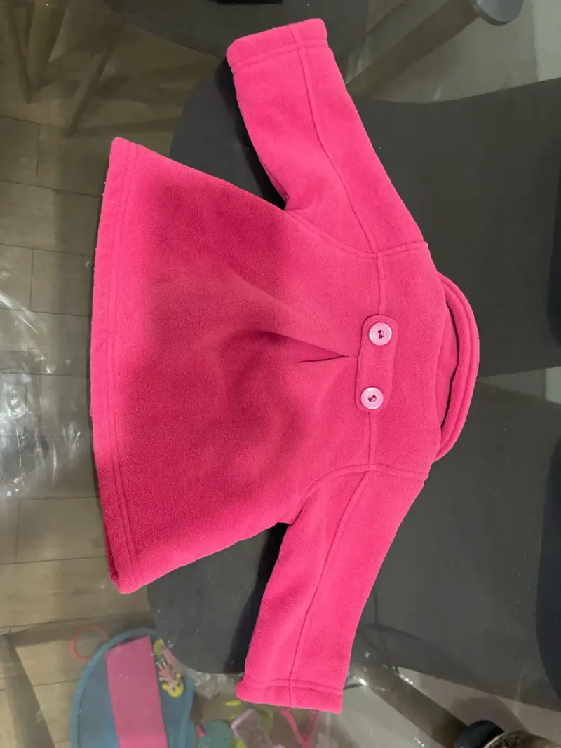 Abrigos infantiles gris y rosado - 3