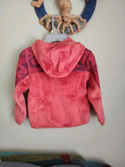 Chaqueta polar infantil rosada talla 7-8 años - miniatura 3