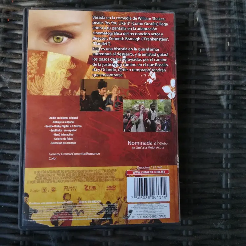 DVD Como Gustéis de William Shakespeare - 2