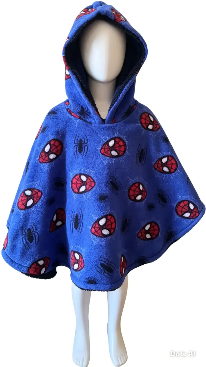 Poncho o manta infantil con capucha - 1