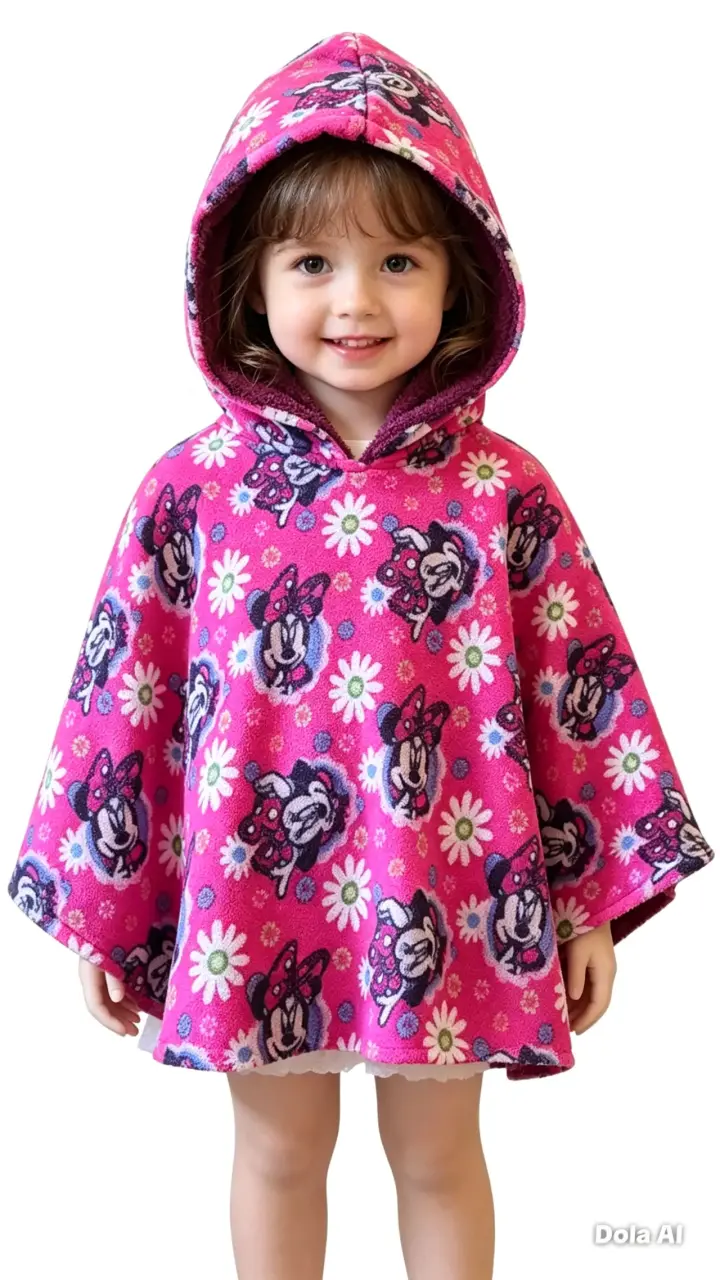 Poncho o manta infantil con capucha - 4