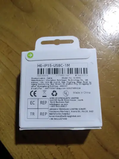 Cable de carga C-C 1m nuevo - miniatura 2