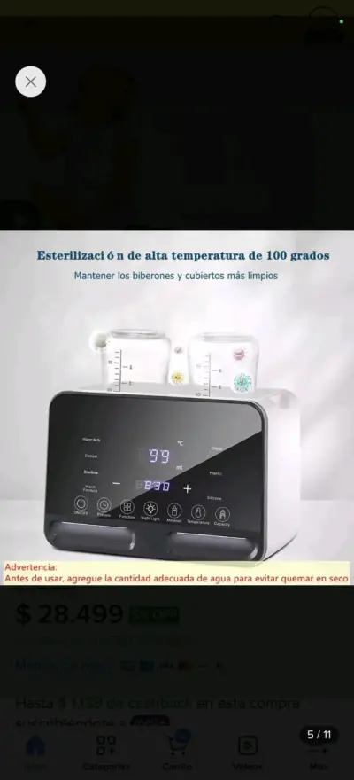 Calentador de biberones multifuncional - miniatura 5